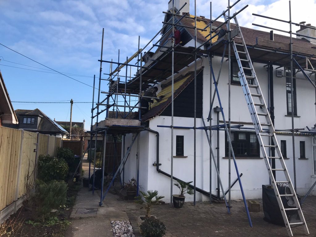 Roof Replacement in Progress UK